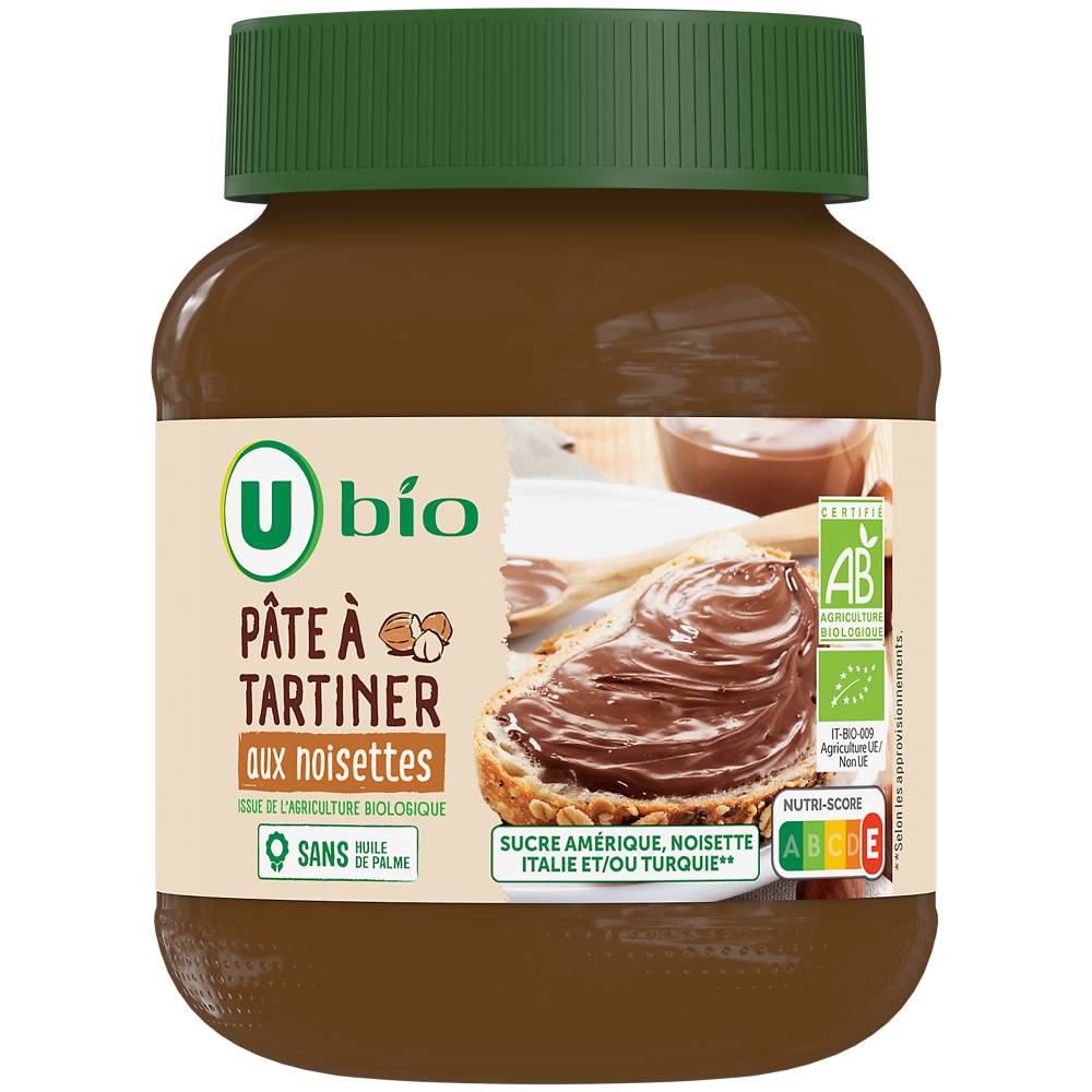 U Bio - Pâte à tartiner aux noisettes