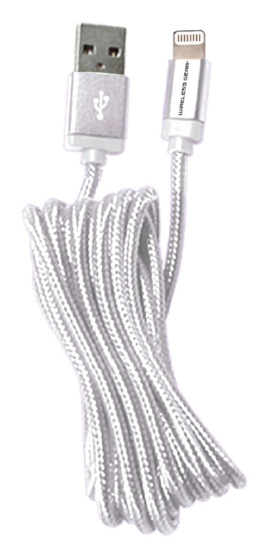 Wireless Gear Lightning Usb Cable, 10 ft, White