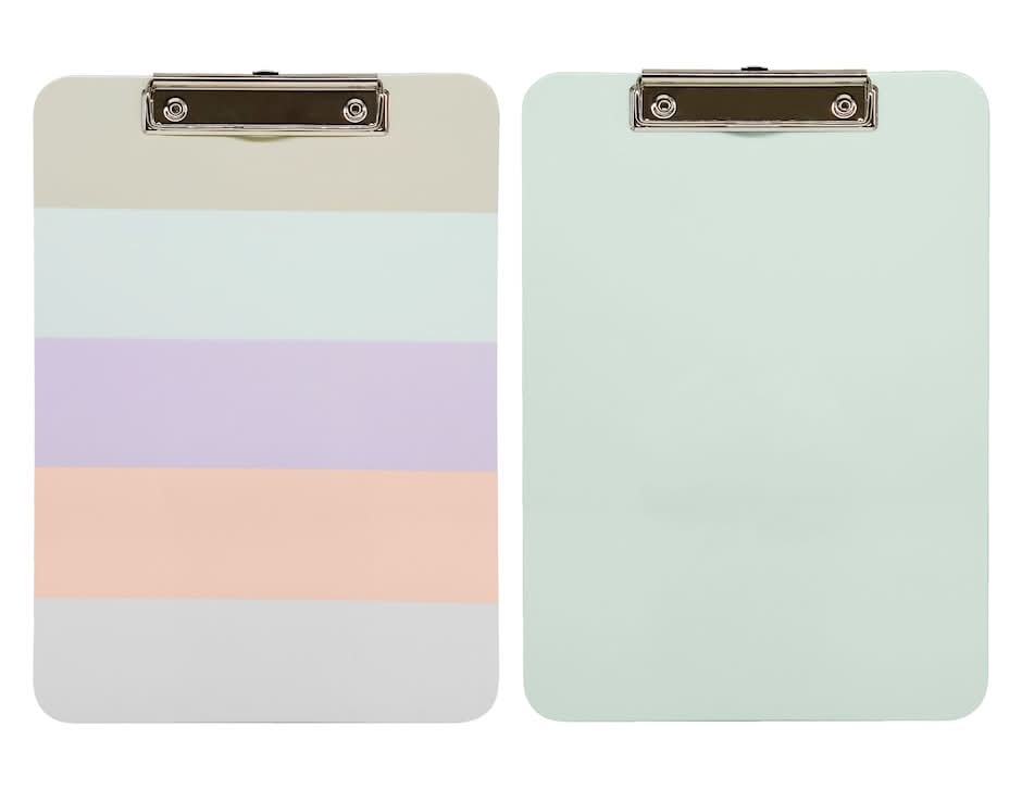 Jot A4 Plastic Clipboards, 12.5x9 in