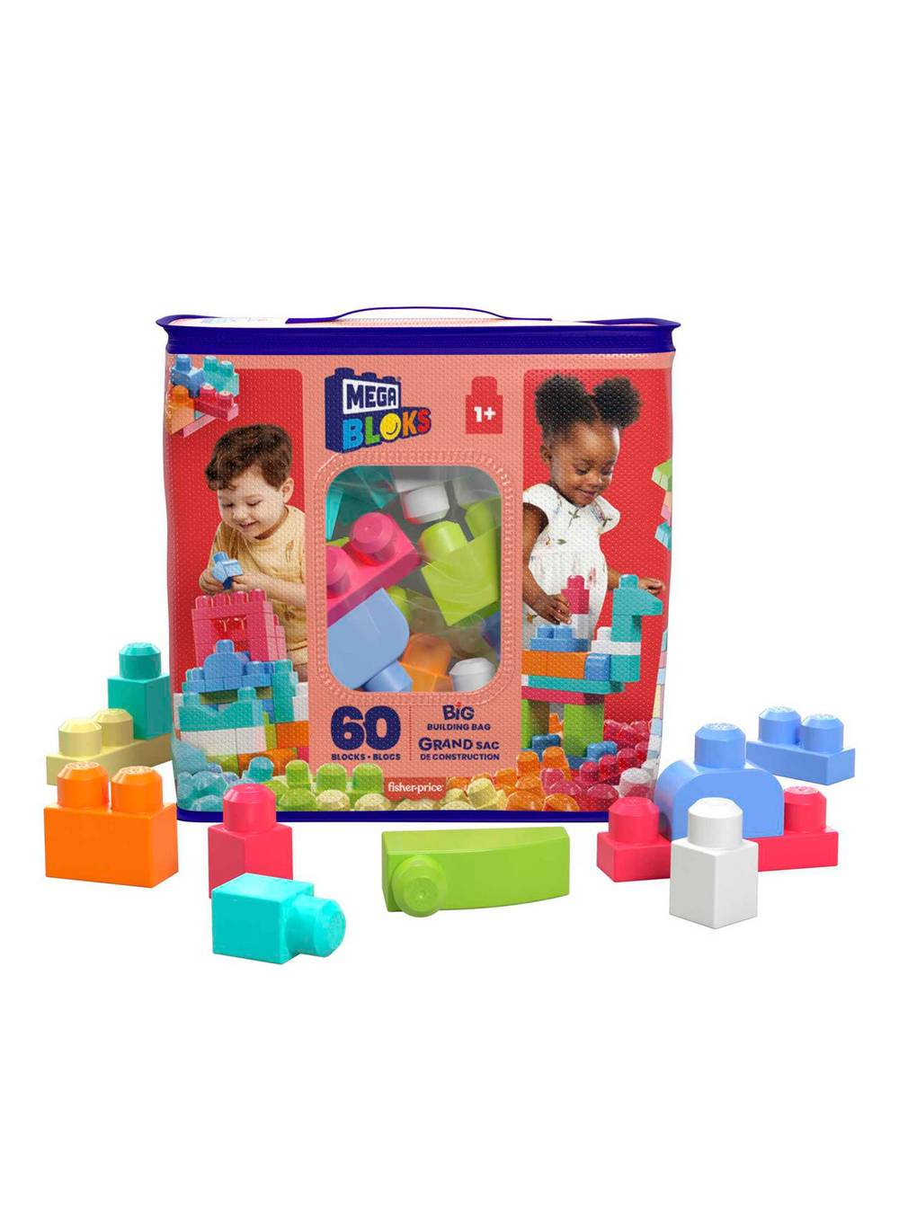 Mega bloks bolsa first builders 60 piezas niña (1 un)