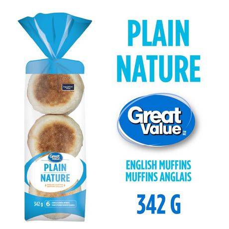 Great Value Plain Nature English Muffins