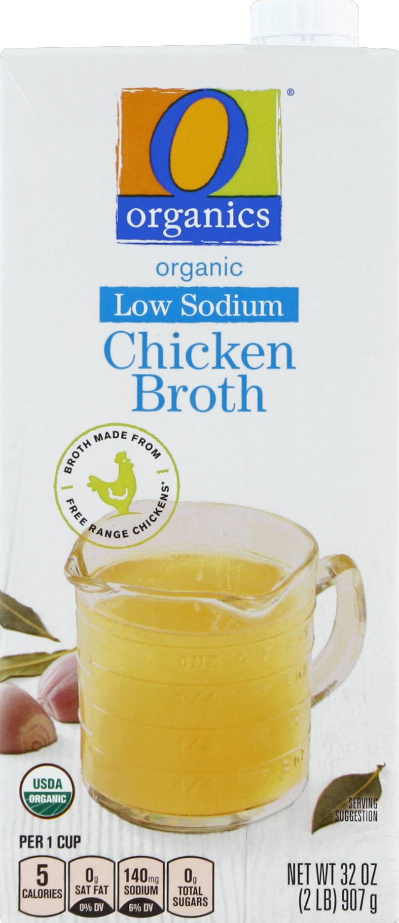 O Organics Organic Chicken Broth Low Sodium (2 lbs)