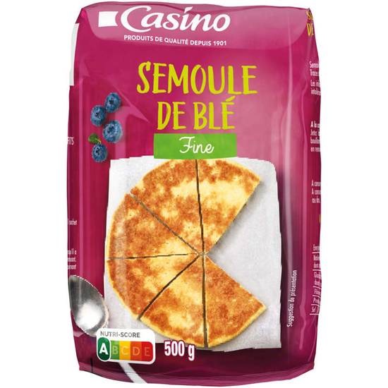 CASINO - Semoule de blé fine - 500g