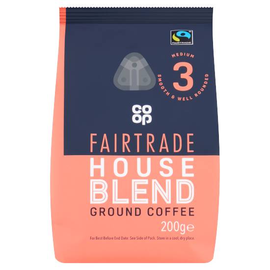 Co-Op Fairtrade House Blend Ground Coffee 200g