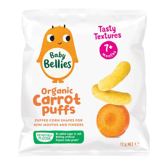 Baby Bellies Organic Puffs Carrot 12g
