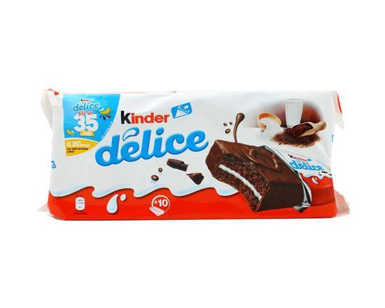Gâteaux cacao fourré lait KINDER DELICE - Boite de 390g