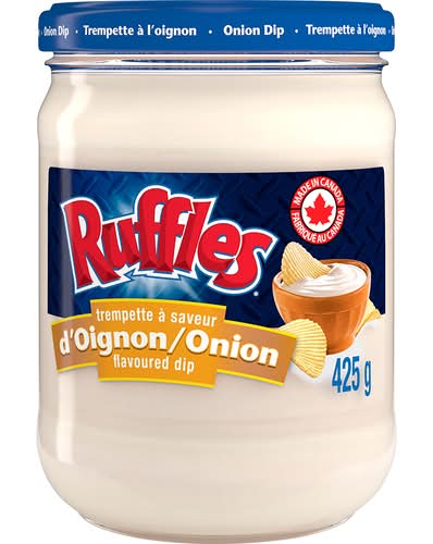 Ruffles trempette aromatisée - flavored dip (oignon)