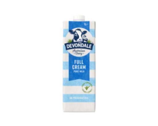 Devondale 100% Pure Full Cream Long Life Milk 1L