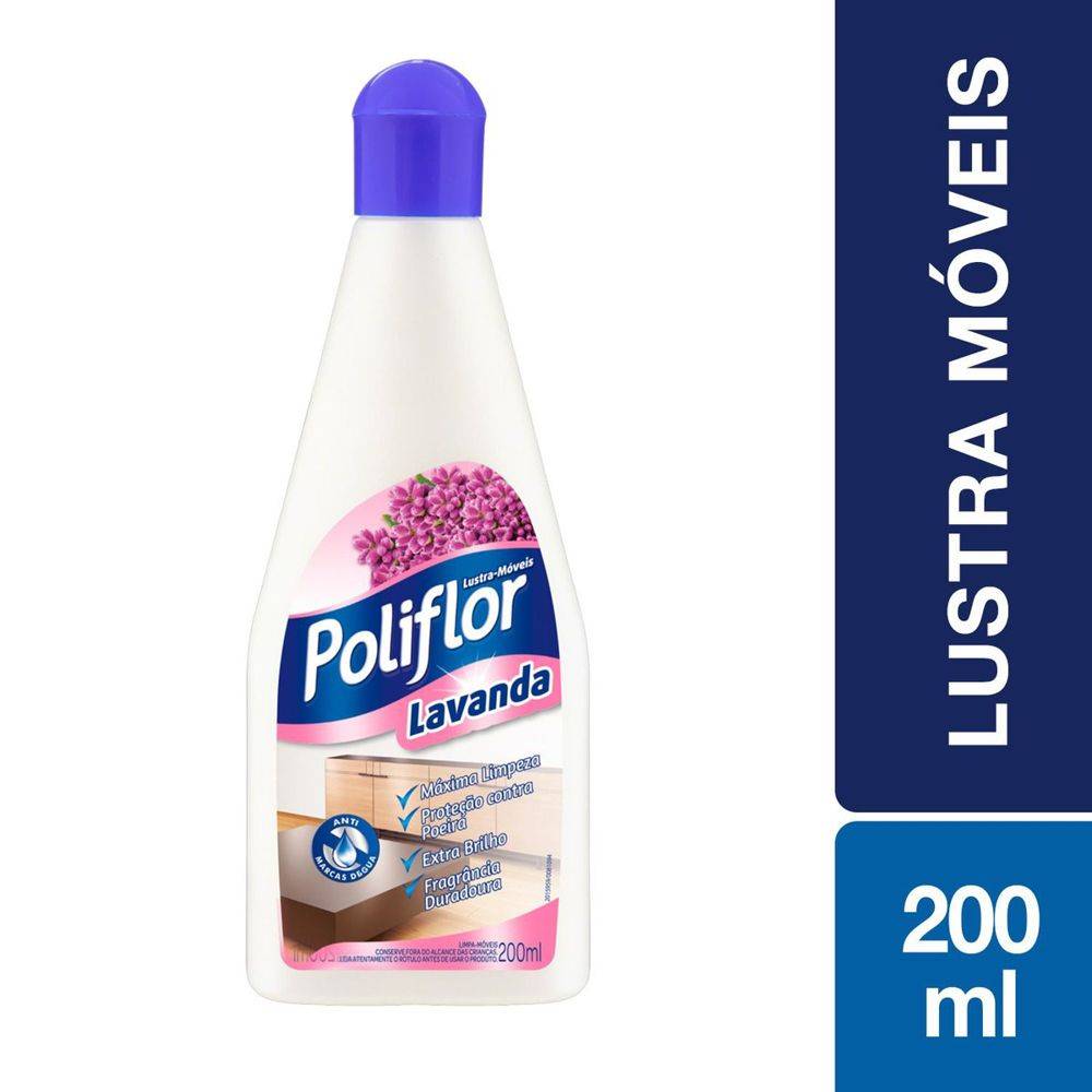 Poliflor lustra móveis lavanda (200 ml)