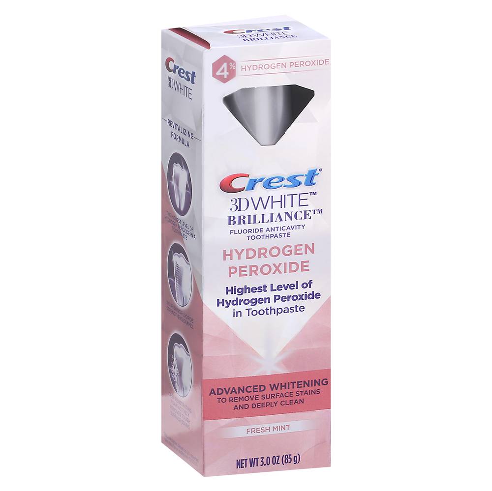 Crest 3d White Brilliance Hydrogen Peroxide Advanced Whitening