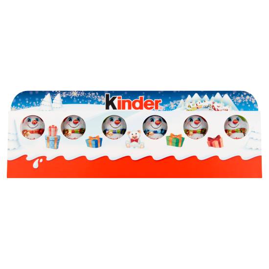 Kinder Milk Chocolate Christmas Mini Figures (6 pack)