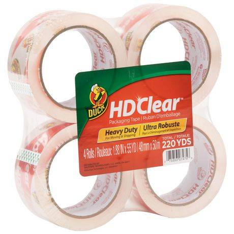 Duck Hd Clear Heavy Duty Packaging Tape (4 units)