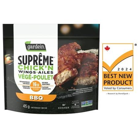 Gardein Supreme Chick's Wings Ailes Vege-Poulet (bbq)