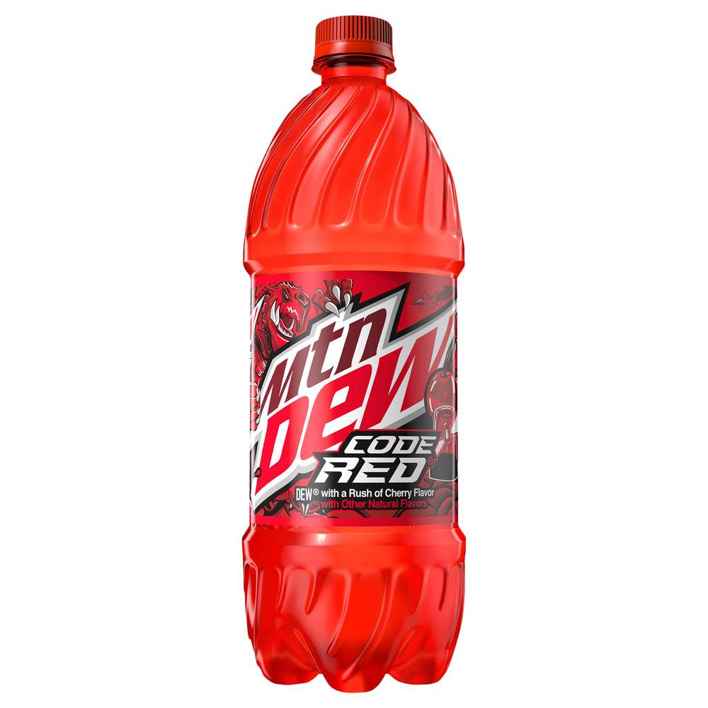 Mtn Dew Code Red Soda (33.81 fl oz)