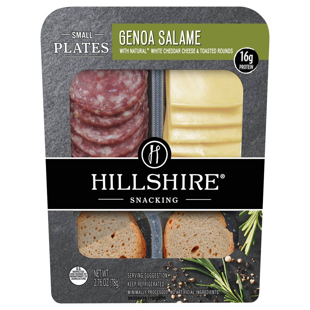 Hillshire Genoa Salame and Cheddar Cheese Small Plates (2.8 oz)