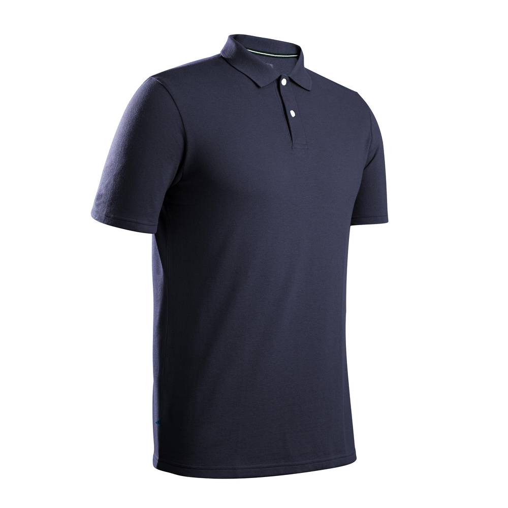 POLERA PIQUÉ DE GOLF HOMBRE AZUL MARINO INESIS (Azul, L)