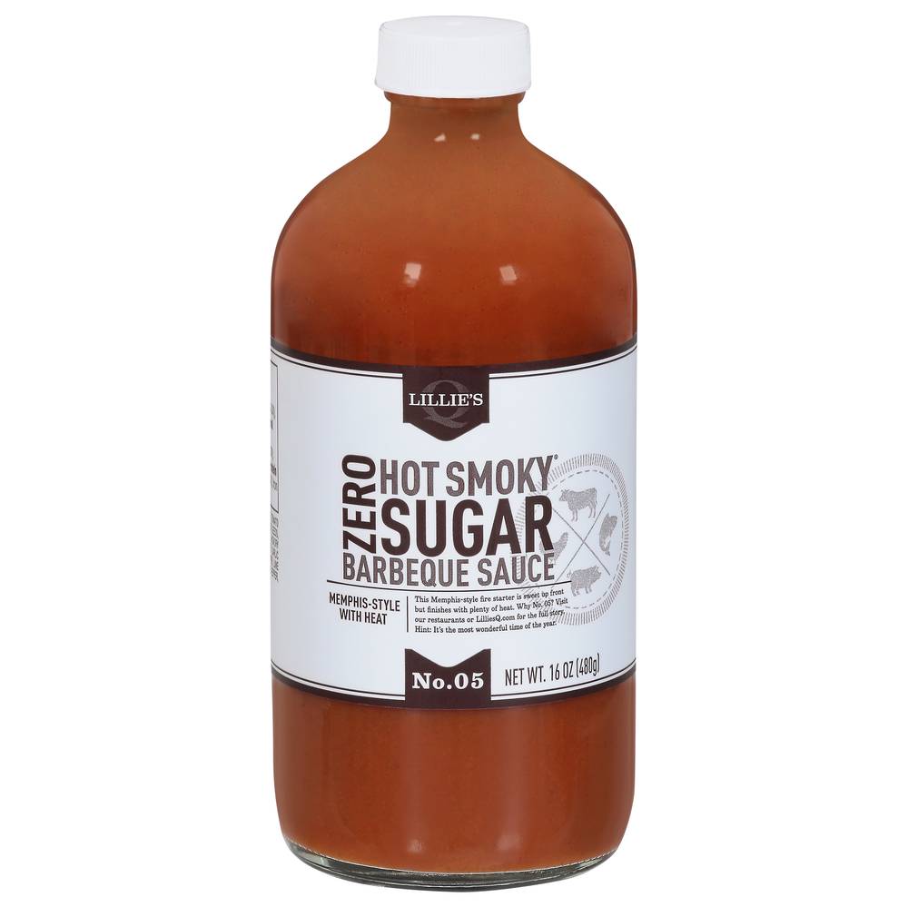 Lillie's Q Zero Sugar No. 05 Memphis-Style With Heat Hot Smoky Barbeque Sauce (1 lbs)