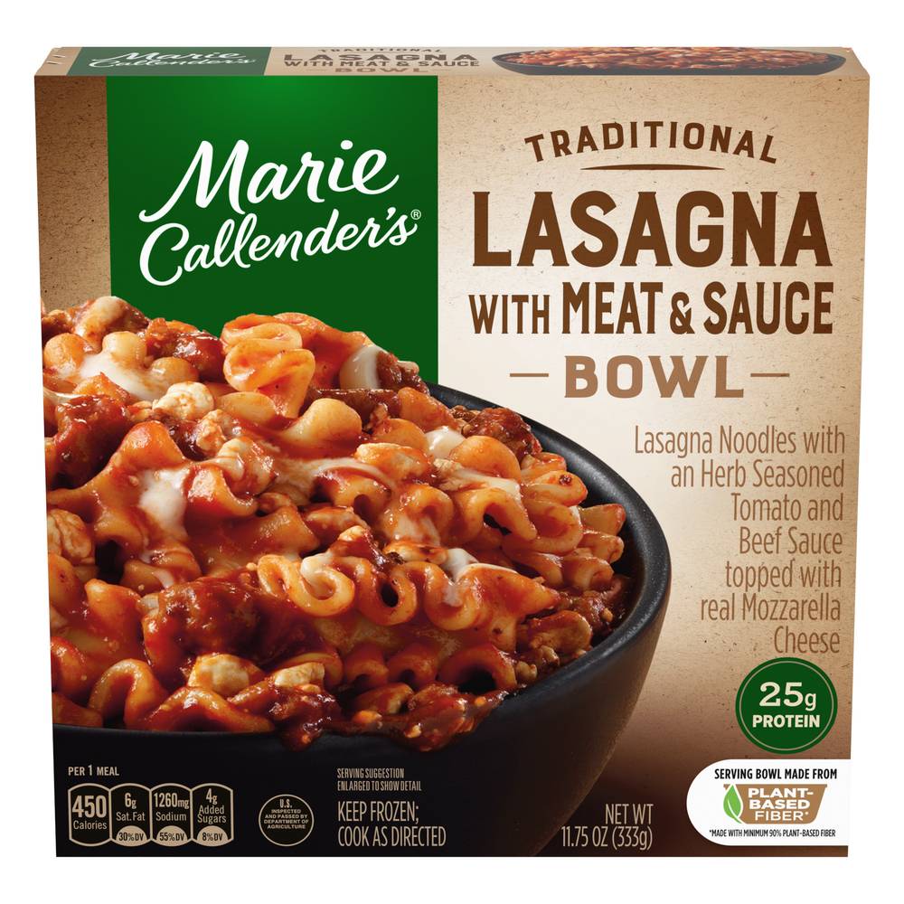 Marie Callender's Lasagna With Meat & Sauce Bowl (11.8 oz)