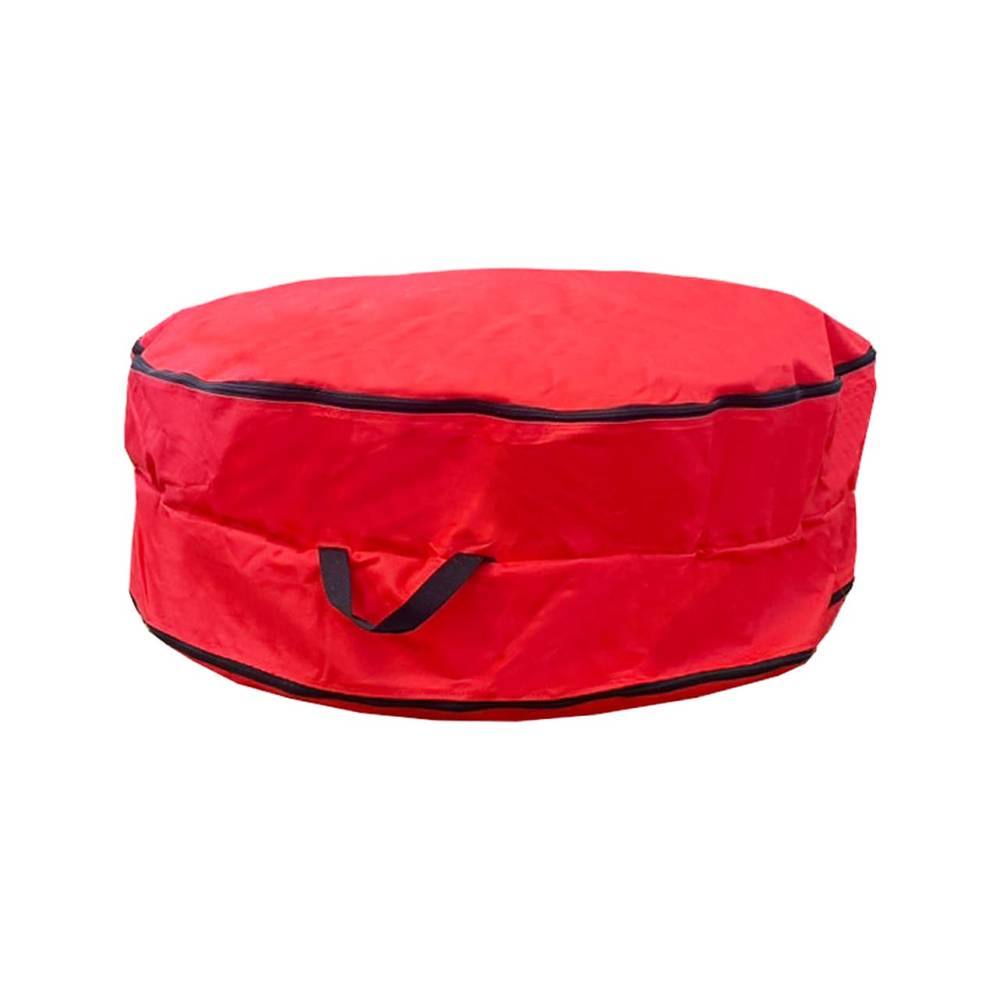 Holiday Living 36-in x 36-in Red Polyester Collapsible Wreath Storage Container (Accommodates Wreath Dia-m Up to 36-in) | 182236-RS