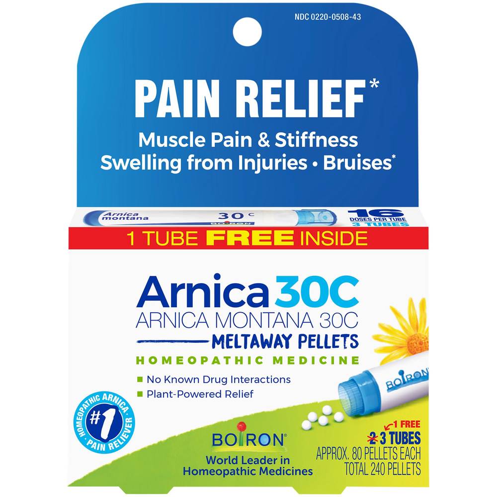 Arnica Montana 30C – Homeopathic Medicine For Muscle Aches & Stiffness (240 Pellets)