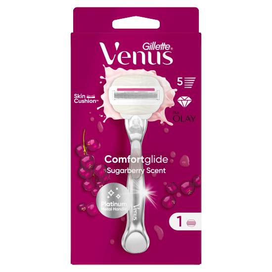 Venus Comfortglide Sugarberry Plus Olay Razor- 1 Blade