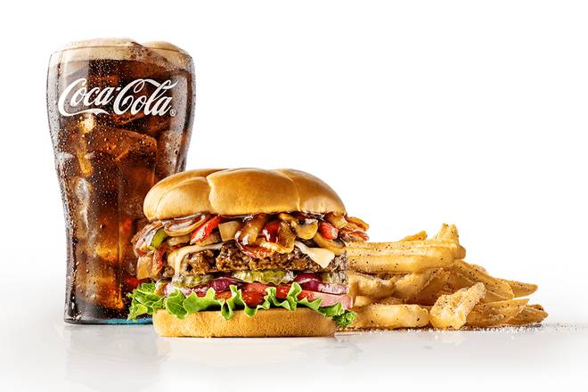 Spill the Bourbon Burger Combo