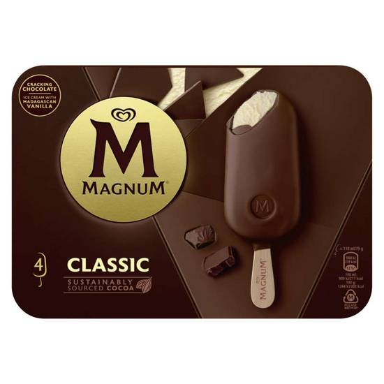 Bâtonnets glacés - Classic  - x4 316g MAGNUM