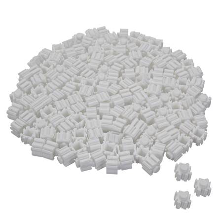 Block 3d fino 9x11mm - blanco ((aprox 150pz))