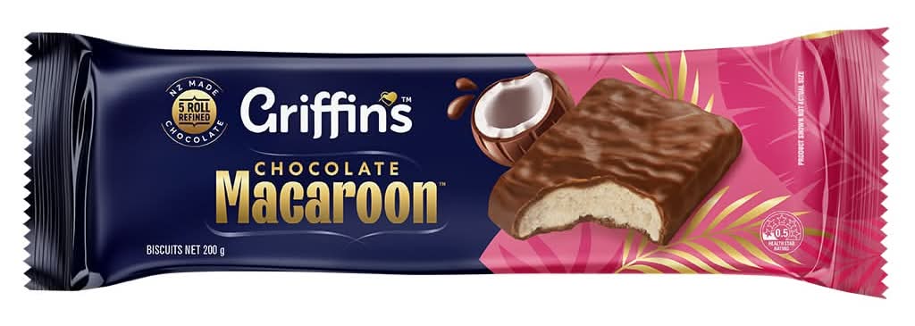Griffins Biscuits Choc Macaroon 200gm