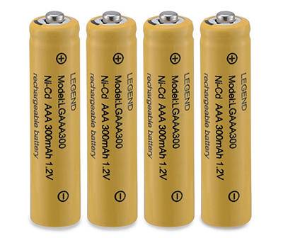 Real Living Aaa Ni-Cd Rechargeable Batteries (4 ct)