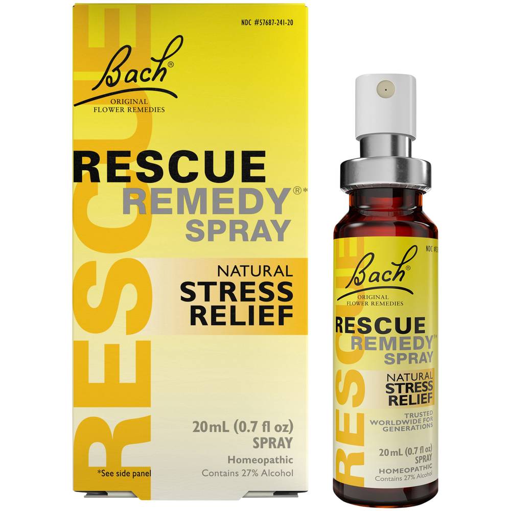 Bach Original Flower Remedies Rescue Remedy Natural Stress Relief Spray