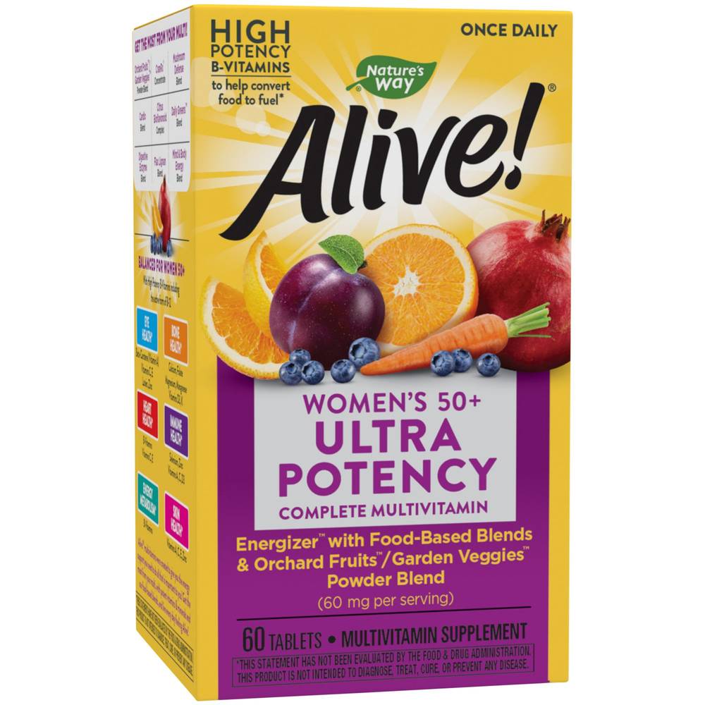 Alive! Once Daily Women'S 50+ Multivitamin - Ultra Potency (60 Tablets)