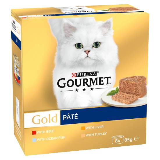 Gourmet Gold Mousse Fish Selection Cat Food 8 X 85g