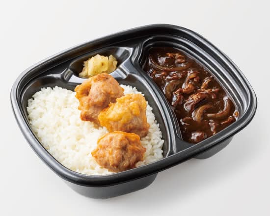 夏のよくばり牛カレー(から揚)