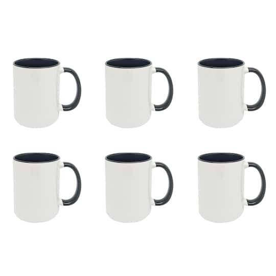 11.8Oz. 2-Tone Ceramic Sublimation Mugs, 6Ct. By Make Market