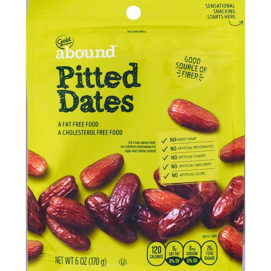 Gold Emblem Abound Pitted Dates, 6 oz
