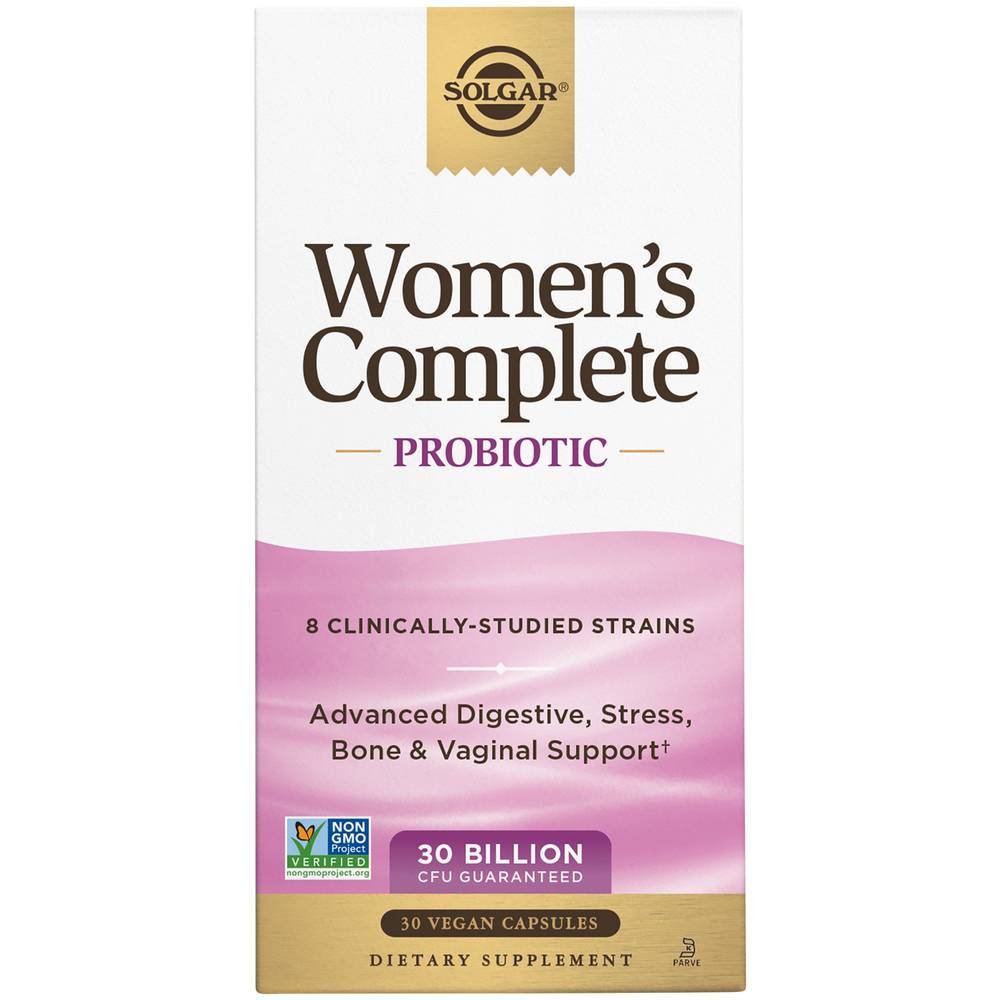 Women'S Complete Probiotic - Advanced Digestive, Stress, Bone & Vaginal Support - 30 Billion Cfus (30 Capsules)