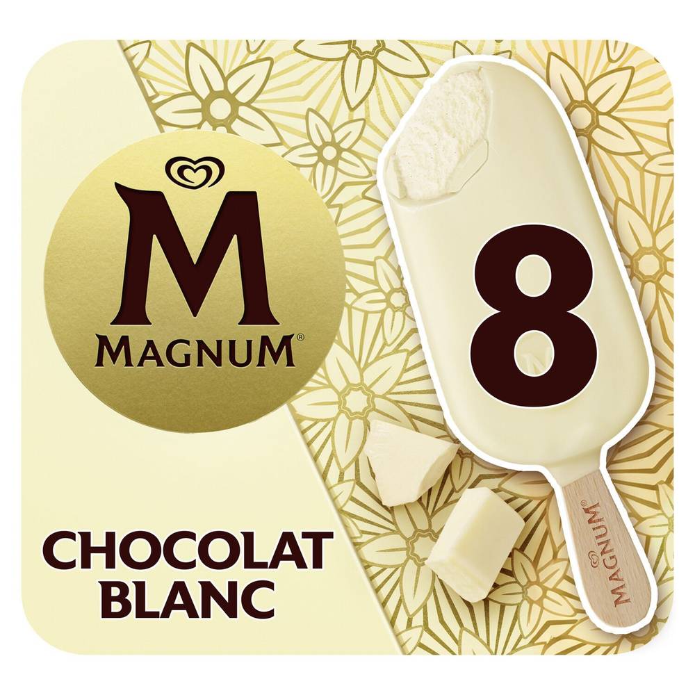 Magnum - Glace bâtonnet (chocolat blanc)