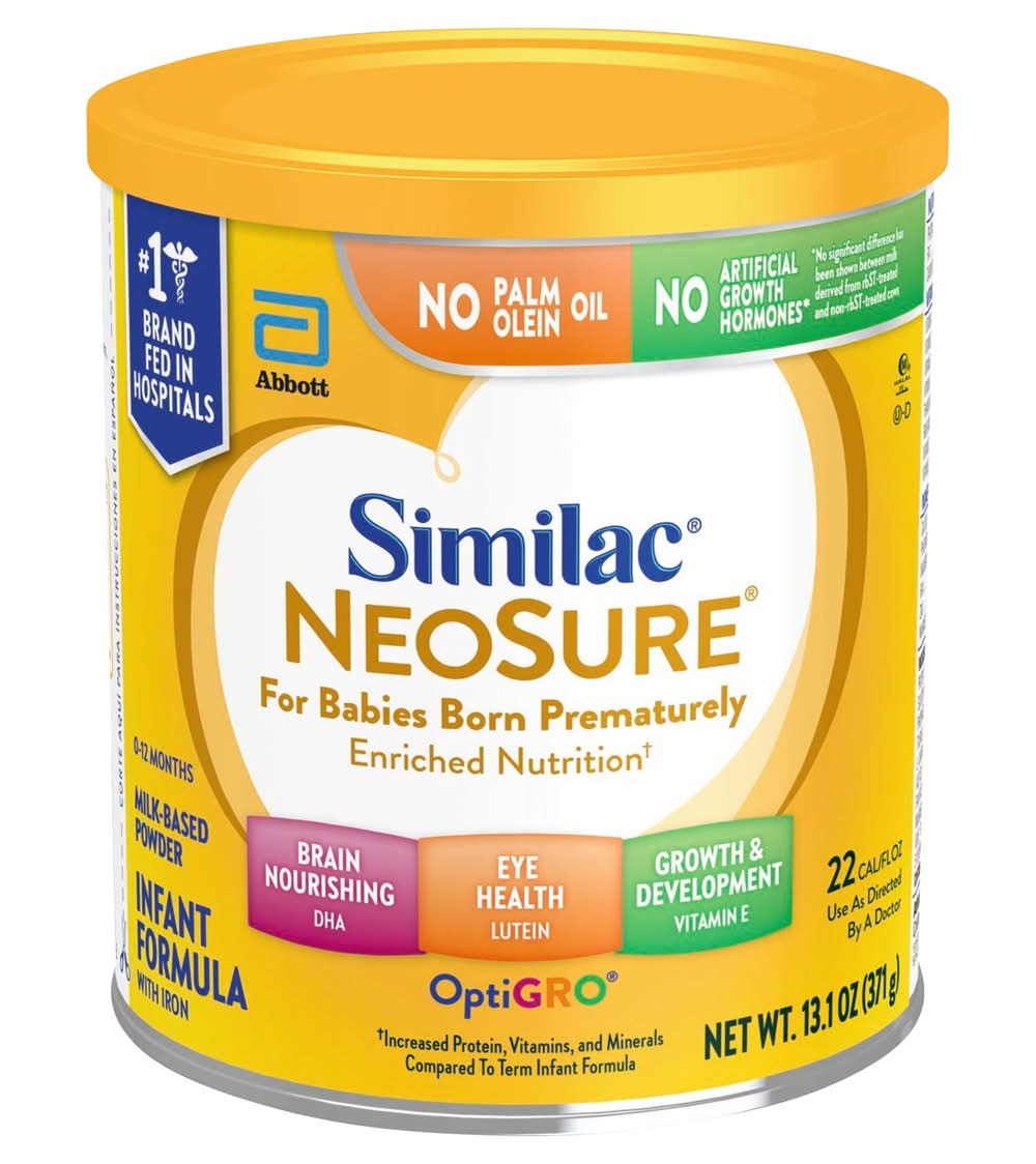 Similac Neosure Infant Formula With Iron Milk Based Powder, 0-12 Months (13.1 oz)