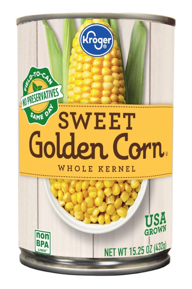 Kroger Whole Kernel Canned Sweet Golden Corn (15.25 oz)