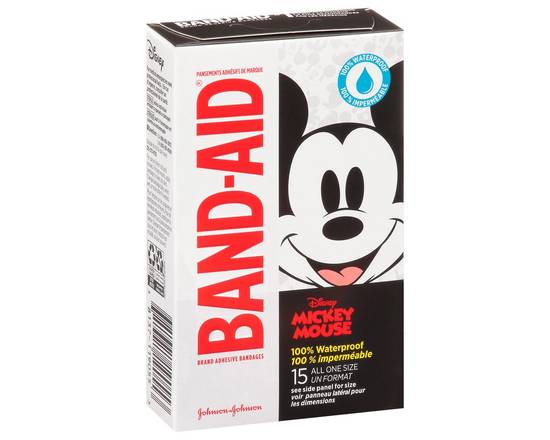 Band-Aid · Mickey Mouse Waterproof Adhesive Bandages (15 ct)