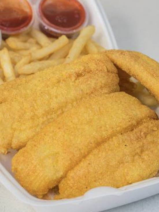 Catfish Fillet 2pc with Fries