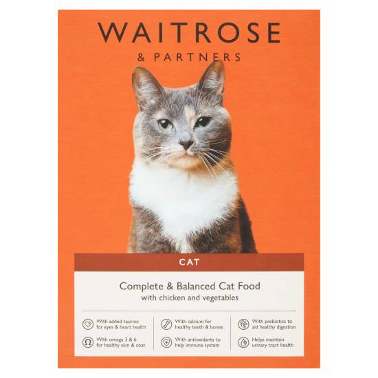 Waitrose Complete & Balanced Cat Food With Chicken and Vegetables
