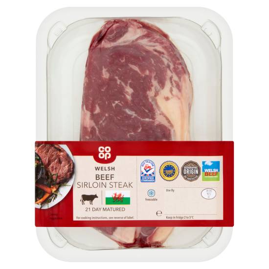 Co-op Welsh Beef Sirloin Steak (227g)