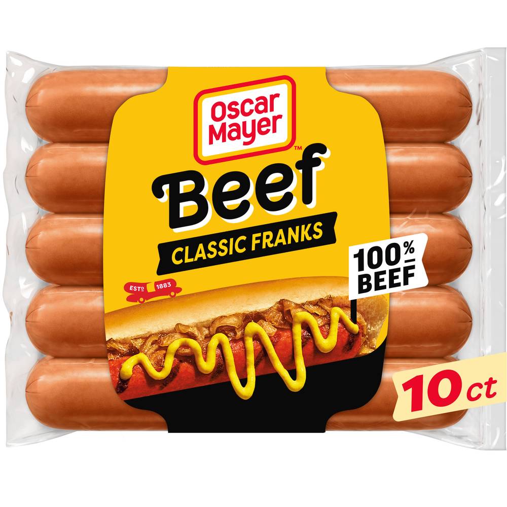 Oscar Mayer Original Classic Beef Franks Hot Dogs (10 ct)