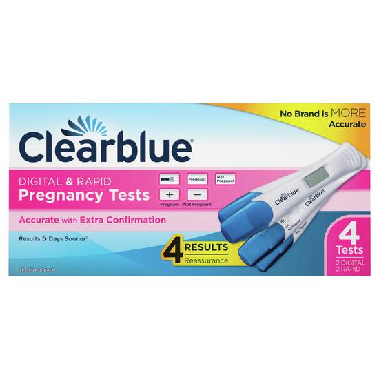 Clearblue Digital & Rapid Pregnancy Tests (4 ct)