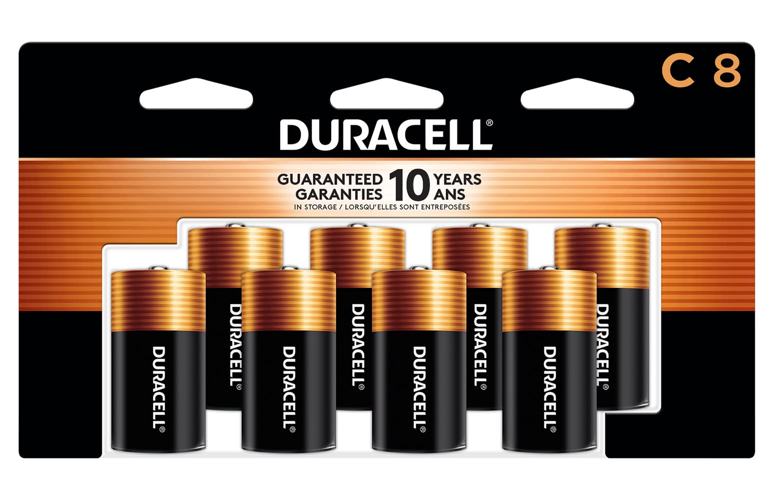 Duracell Coppertop C Alkaline Batteries (8 ct)