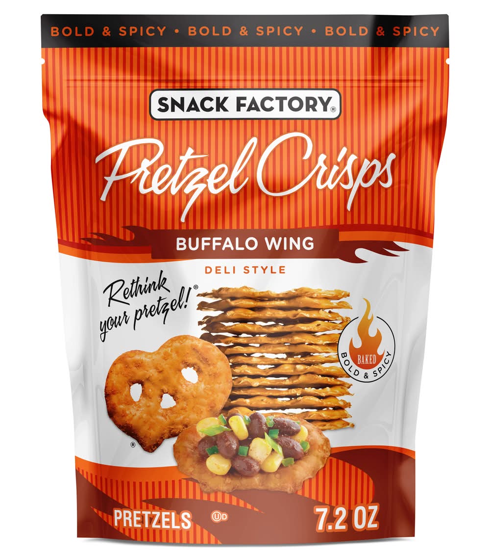 Snack Factory Pretzel Crisps, Buffalo Wing (7.2 oz)