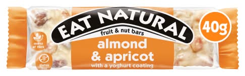 Eat Natural Yoghurt, Almond Apricot With a Coating Fruit & Nut Bars (40g)