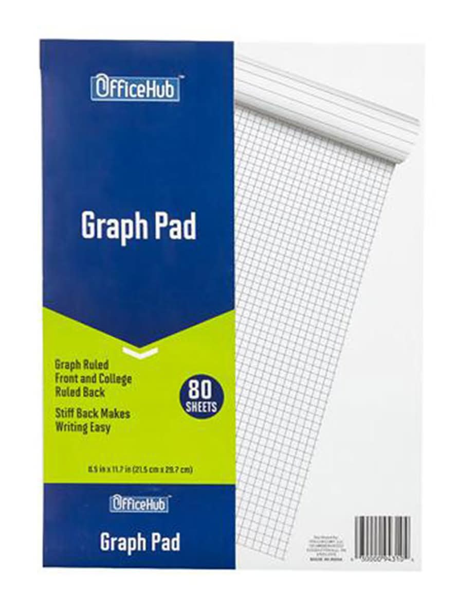 Officehub Graph Paper Pad 80 Ct